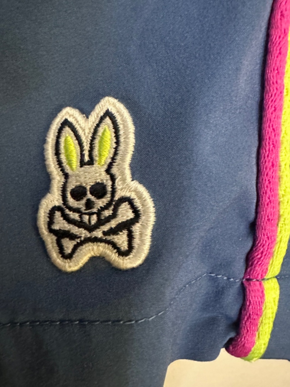 Psycho Bunny Swim Trunks Large 34-40" waist 6" inseam Gently worn 100% polyester - Picture 3 of 7
